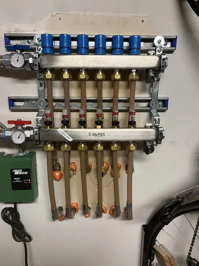 Plumber performing Gas Line Installation at a residential property in West Covina